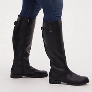 Torrid-NIB Black Equestrian Knee High Boots SZ 7.5
